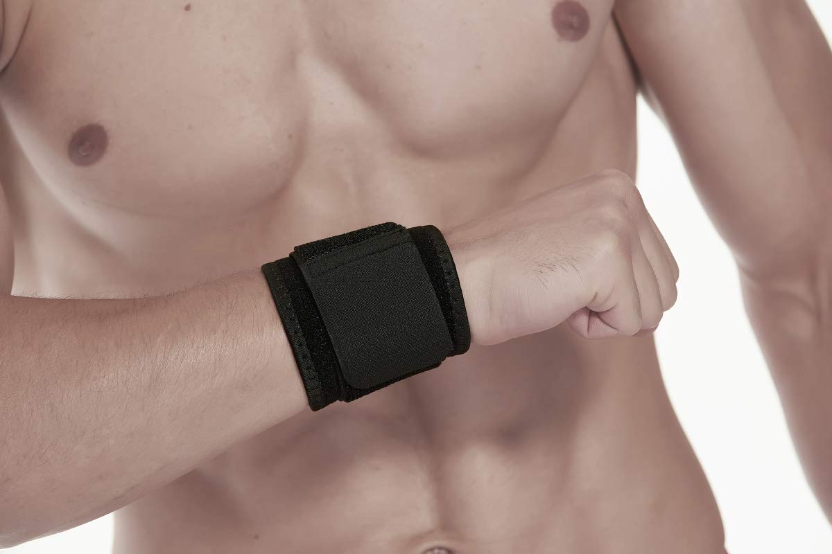 YUNYILAN 2 Pack Wrist Brace Adjustable Wrist Support Wrist Straps for Fitness Weightlifting, Tendonitis, Carpal Tunnel Arthritis