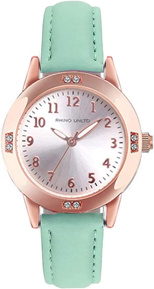 TUOTISI Women's Leather Band Quartz Movement Waterproof Business Classic Analog Watch with Genuine Leather Stainless Steel Band Elegant Ladies Watch