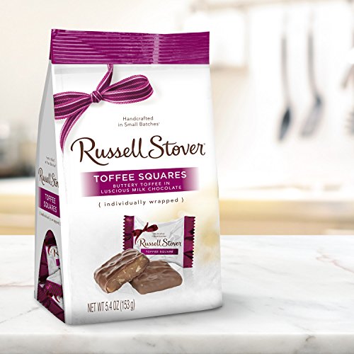 Russell Stover Milk Chocolate Toffee Squares Peg Bag, 5.4 Ounce