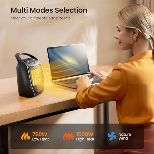 Kismile Small Electric Space Heater Ceramic Space Heater