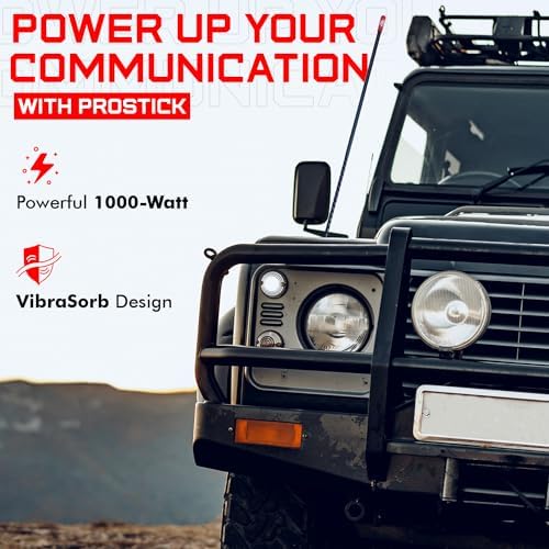 Prostick 3` Foot Fiberglass - Black CB Radio Antenna