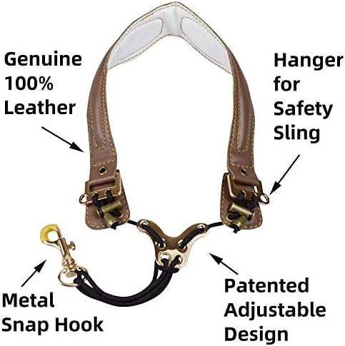 adorence Leather Saxophone Neck Strap for Alto & Tenor Saxophone - Red