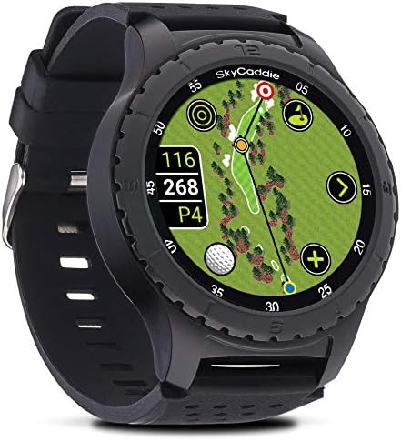 SkyCaddie LX5, GPS Golf Watch with Touchscreen Display and HD Color CourseView Maps, Black, Small