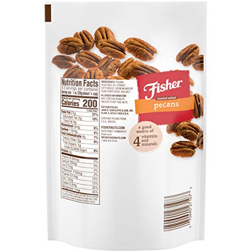 Fisher Snack Glazed Pecans Candied, 24 oz, Pack of 1 | Junior Mammoth Candied Pecans, Perfect For Gifting Or Personal Enjoyment, Crunchy, Irresistibly Sweet