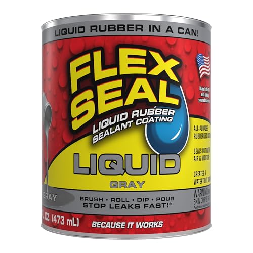 Flex Seal Liquid, Rubber Coating Sealant, Waterproof, Flexible, Breathable, and UV Resistant, Roof Repair, Basements, RV, Campers, Trailers, Marine