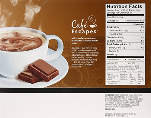 Café Escapes Hot Cocoa, Milk Chocolate, 24 Count