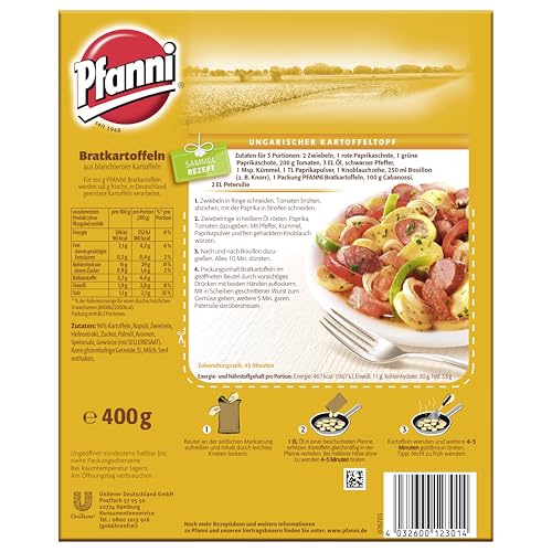 Pfanni Bratkartoffeln 400g/14.1oz Instant Fried Potatoes