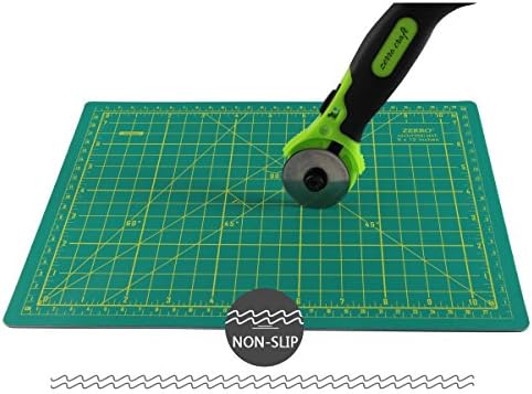 ZERRO Self Healing Cutting Mat 24" x 36", Double Sided & Non-Slip | Professional 5-Ply Rotary Mat for Scrapbooking, Fabric, Quilting, Sewing, Crafts (A1)