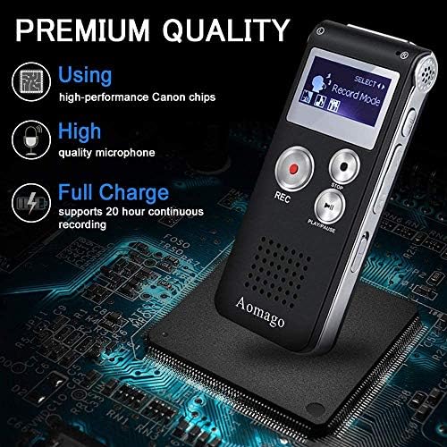 64GB Digital Voice Recorder Voice Activated Recorder for Lectures, Meetings