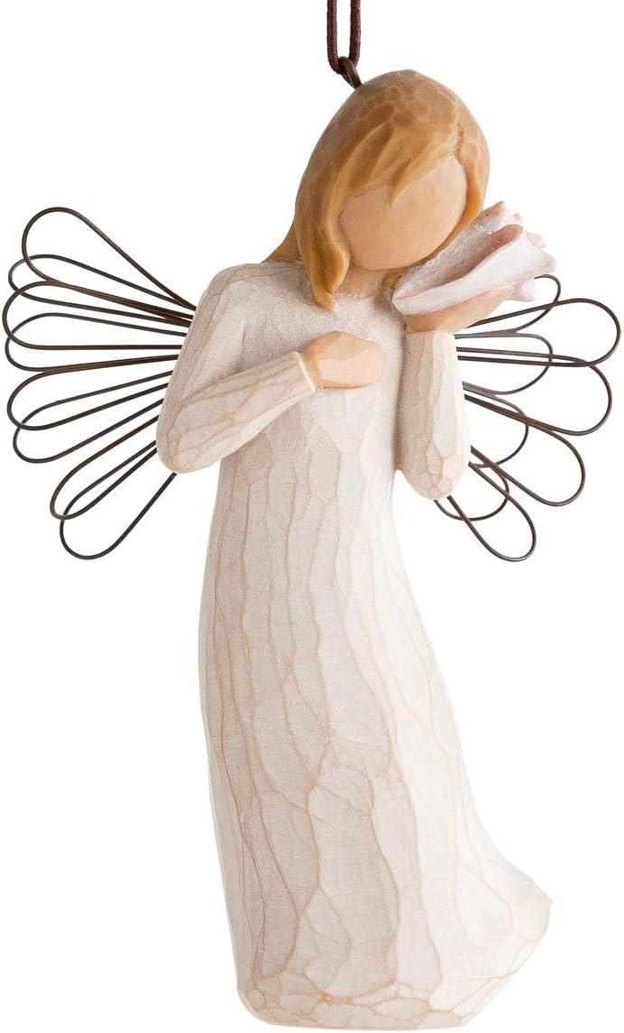 Willow Tree Lots of Love Ornament, Sculpted Hand-Painted Figure | Celebrating Friendship and Sentiment, Cast from a Susan Lordi Original Carving, Cast Resin Keepsake, Ready to Hang
