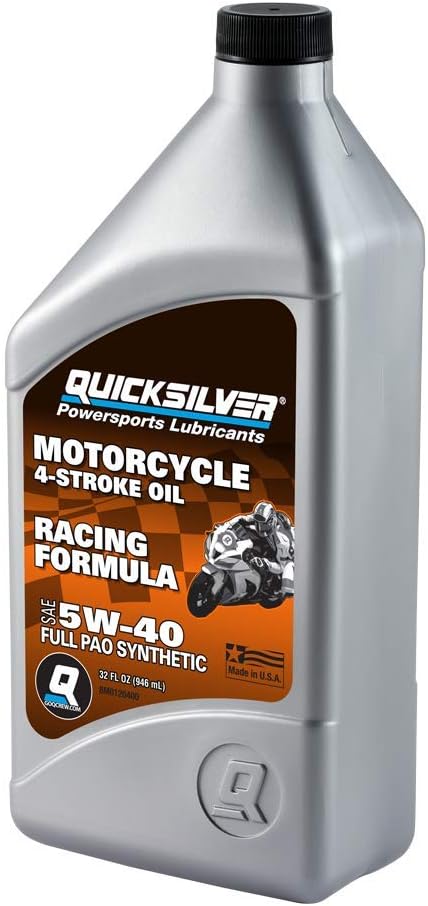 Quicksilver 20W-50 Full Synthetic Motorcycle Oil, 1 Quart