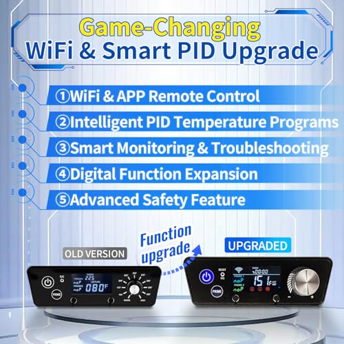 WiFi Control Board Replacement for Pit Boss Vertical Smoker 3/4/5/7 Series | Digital Thermostat Panel for PBV3P1/PBV4PS1/PBV5P1 Series Vertical Smoker