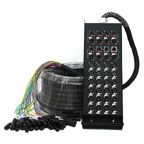 Seismic Audio - SAXQ-16x8x25 - 16 Channel 25' XLR Snake Cable with XLR and 1/4" Returns on the Box