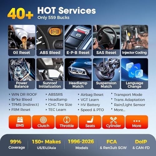 Autel Scanner MaxiCOM MK900: 3000+ Active Tests 40+ Service as MK900-BT | 8 in Up of MK808S MK808BT Pro MX808S