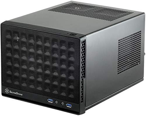 Silverstone Computer Case with Mesh Front Panel,Black (SG13B)