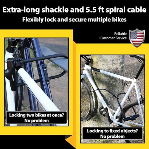 KOHLBURG Highest Security U Lock [Sold Secure Diamond] Bike Lock, 4 Keys