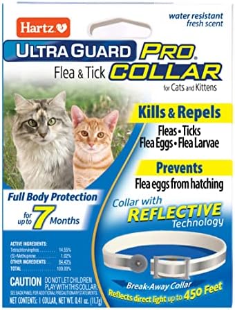 Hartz UltraGuard Pro Flea & Tick Collar for Cats and Kittens, 7 Month Flea and Tick Prevention and Protection, 1 Collar