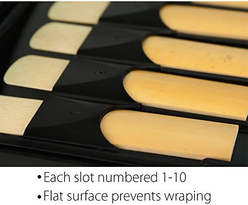 Protec Alto/Tenor Saxophone 10-Count Reed Case, Black, Model A251
