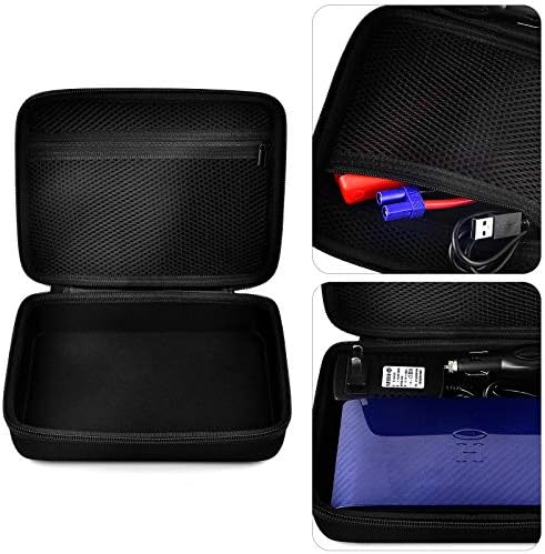 Comecase Case for HALO Bolt 58830/57720 mWh Charger and Jump Starter | Hard EVA and Mesh Pocket Protect and Organize AC Plug, Car Charger and Cables