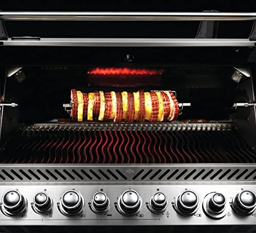 Napoleon Heavy Duty Rotisserie Kit for Large Grills - Fits Prestige PRO 500, P500, and LEX 485 Gas Grills, Fits Grill Heads Up To 31 Inches Wide