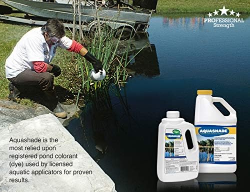 Aquashade Blue Pond Dye - 1 Gallon EPA-Approved Sunlight Blocker for Algae - Weed Suppression - Safe for Fish