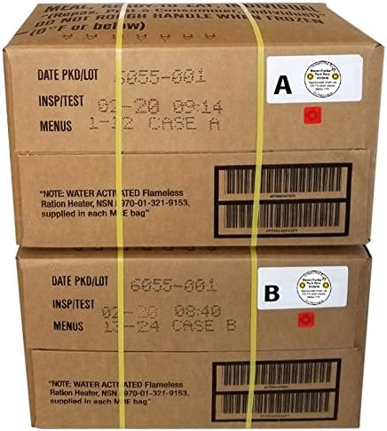 Western Frontier MRE 2020 Inspection Date Case, 24 Meals with 2020 Inspection Date