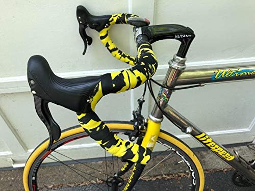 TOPCABIN Comfort Gel Road Bike EVA Handlebar Tape Bike Bar Tape Camouflage Series Tape with Reflective Bar Plugs