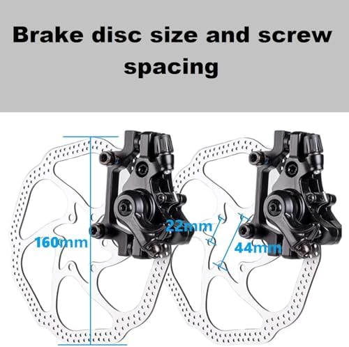 Bike Disc Brake Kit With Front and Rear Caliper、160mm Bike Rotor