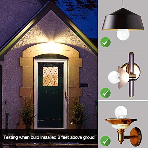Motion Sensor Light Bulb with Dusk to Dawn Lights Sensor, E26 Base, 7W LED(60W Equivalent), Warm White(3000K), Motion Sensitivity, Time and Twilight Setting Adjustable