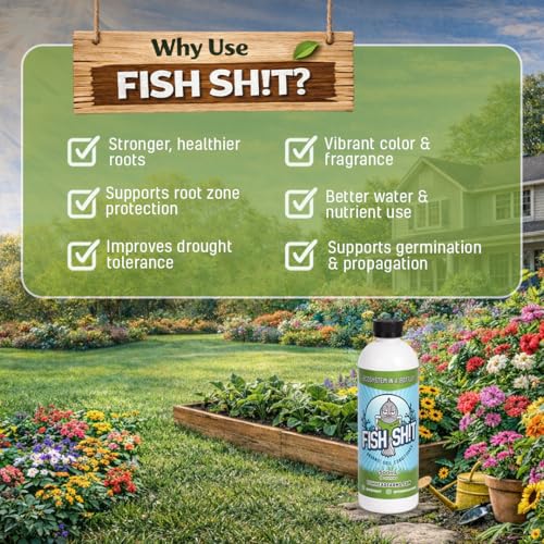 Fish Head Farms Organic Liquid Soil Conditioner, 500ml, Living Biology for Indoor & Outdoor Plants, Root Growth, Nutrient Uptake & Water Efficiency