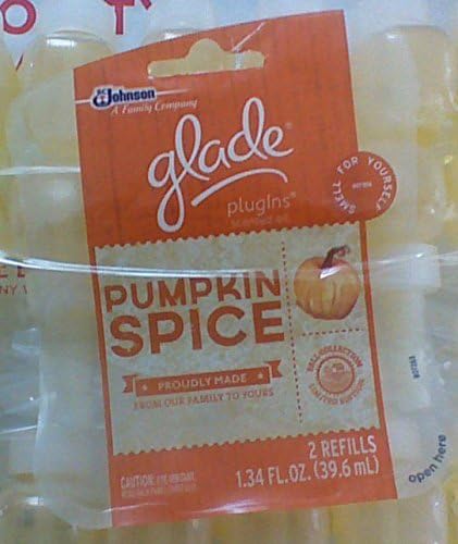 6 Glade Plugins Pumpkin Spice Scented Oil Refills