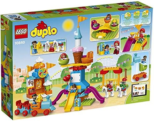 LEGO DUPLO Town Big Fair 10840 Role Play and Learning Building Blocks Set for Toddlers Including a Ferris Wheel, Carousel