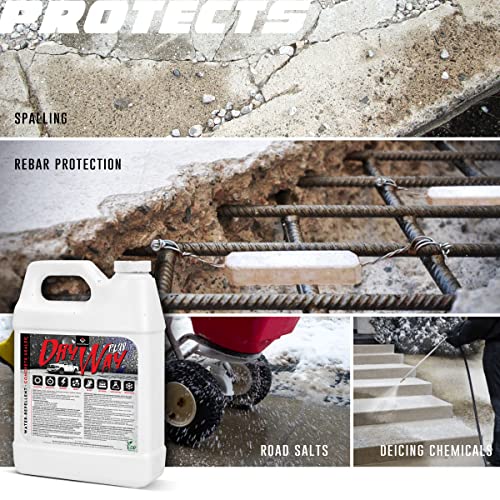 DryWay Plus DOT Approved Concrete Driveway Sealer, Silane/Siloxane