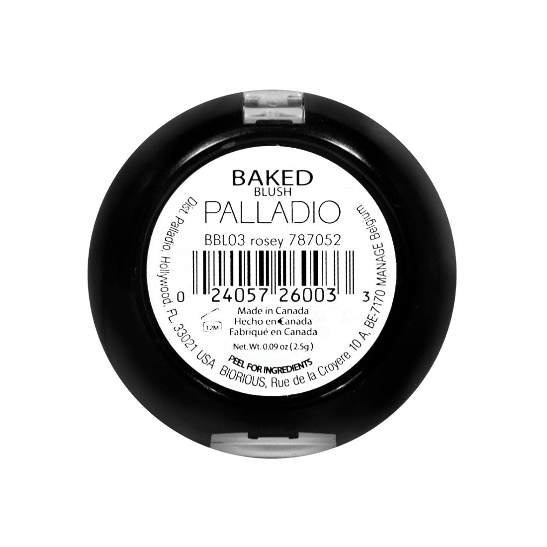 Palladio Baked Blush, Highly Pigmented Shimmery Formula, Easy to Blend and Highly Buildable, Apply Dry for a Natural Glow or Wet for a Dramatic Luminous Look, Long Lasting for All day Wear, Berry
