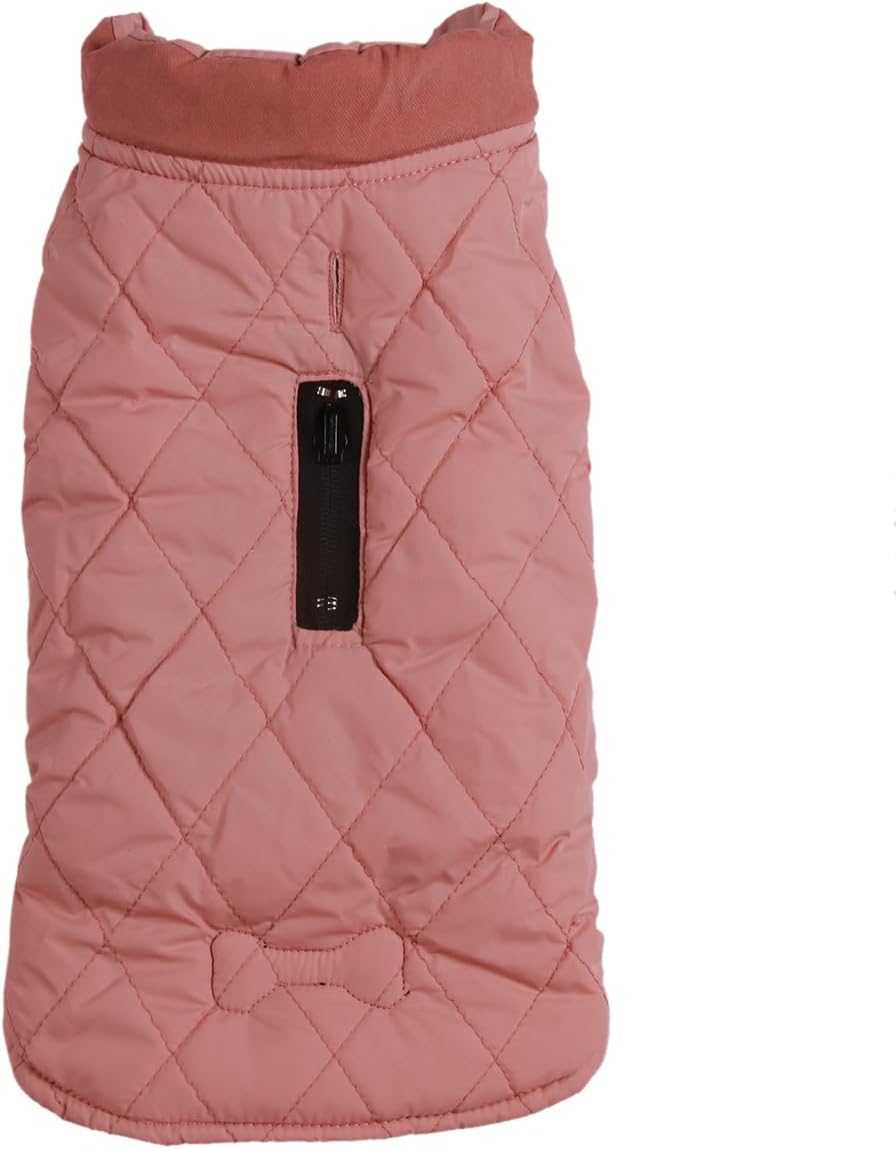 Vecomfy Reversible Dog Coat for Small Dogs with 2 Leash Openings