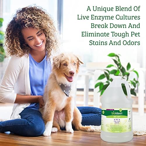 Biokleen Bac-Out Pet Stain Remover - Enzymatic, Natural, Plant-Based Destroys Stains & Odors, Safe for Surfaces & Fabrics