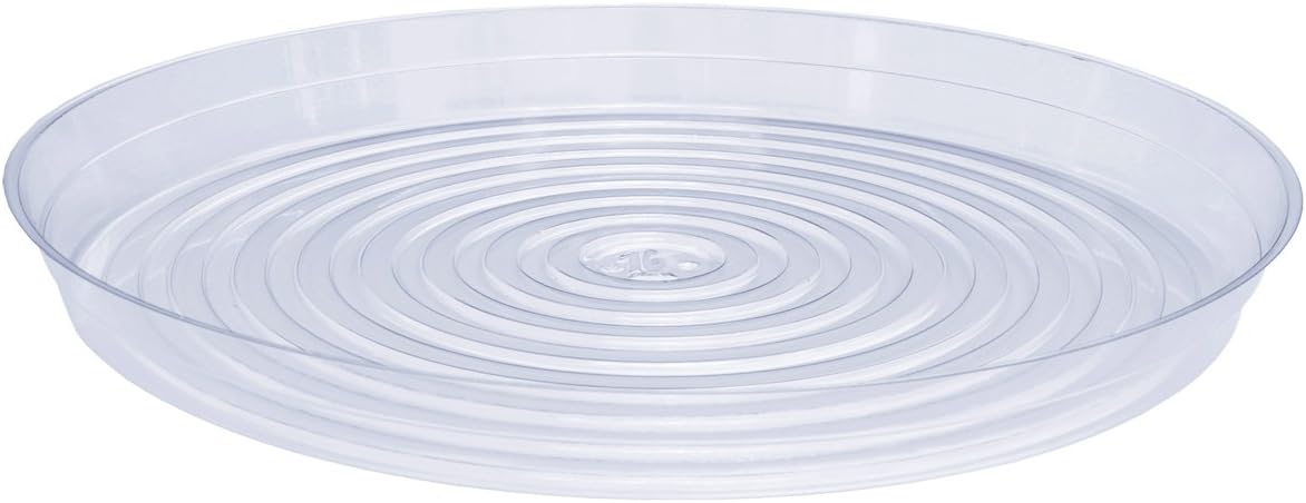 CW-1600N Vinyl Plant Saucer, 16-Inch Diameter, Clear