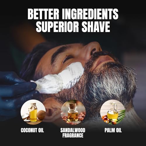 Gentleman Jon Sandalwood Shaving Soap - 2.25oz Premium Men's Wet Shave Puck | Mens Shaving Soap, Sandalwood Scented, Creates Thick & Creamy Lather