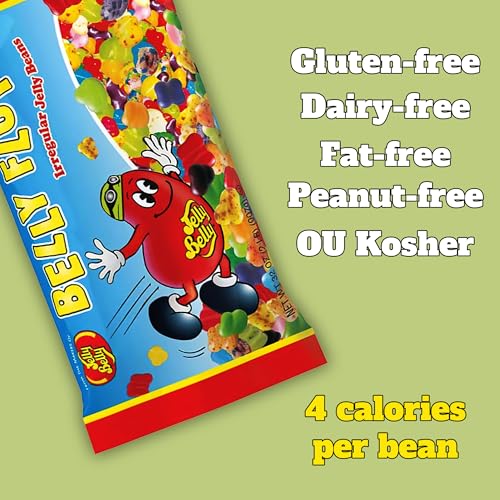 Jelly Belly Belly Flops – Fun-Shaped Candy Treats - Jelly Beans Bulk Pack for Parties and Events (Pack of 1, 2lb bags)