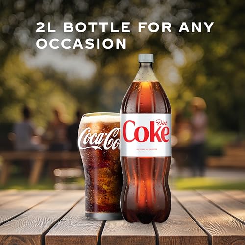 Diet Coke Soda Soft Drink Bottles, 12 fl oz, 8 Pack | No sugar, no calories, 46 mg caffeine per bottle