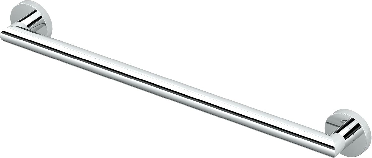 Gatco 970 Glam Shower Grab Bar, 12 Inch, ADA Compliant Stainless Steel, Satin Nickel, Wall Mounted Bathroom Handrail