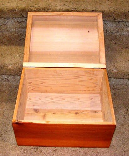 Steve's Gift Shoppe Cedar Keepsake Memory and Treasure Chest with French Rubbed Finish - Size 17 x 14 x 8 Inches