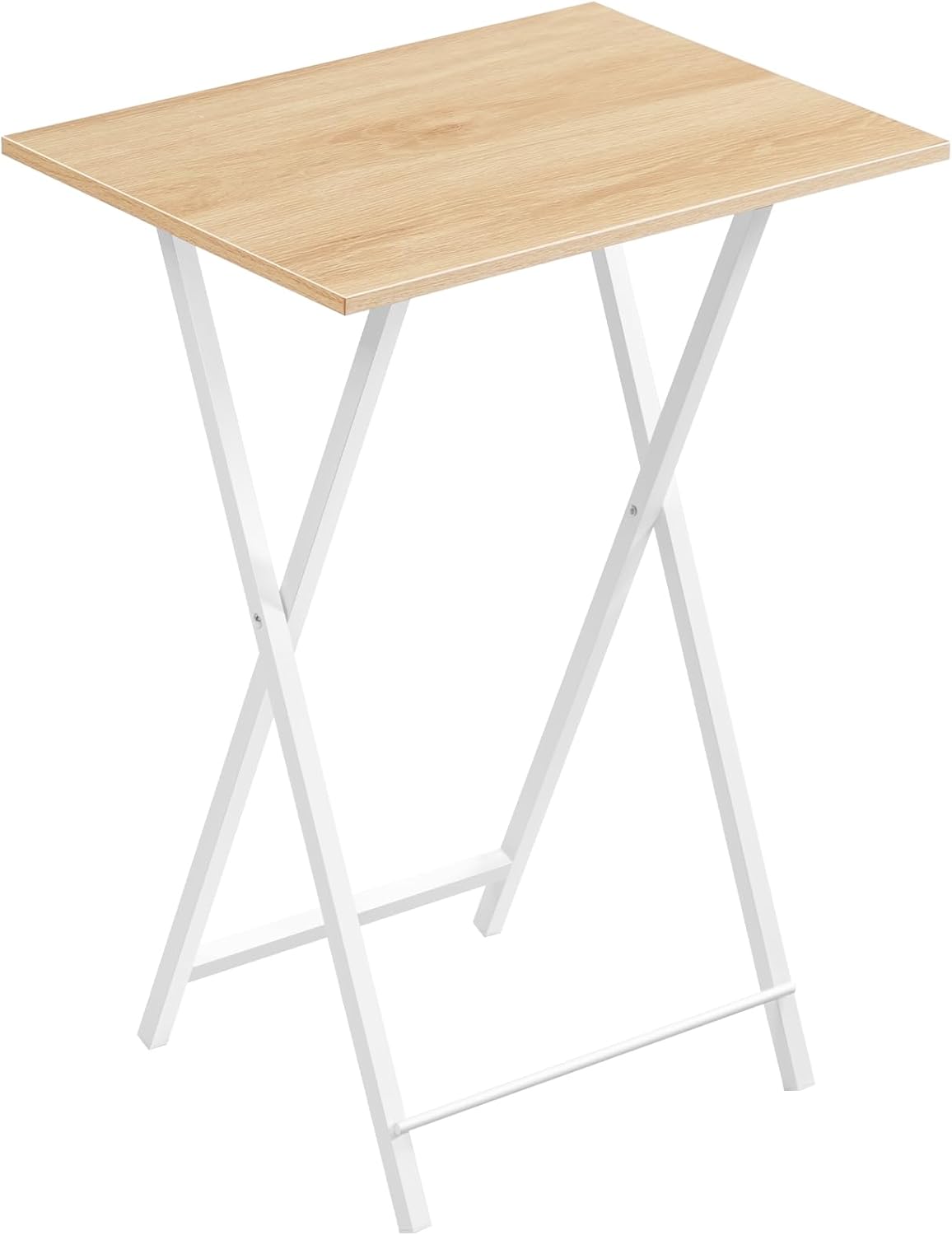 HOOBRO Folding TV Table, TV Tray, Stable Snack Table for Small Space, Portable Sofaside Desk, Easy Assembly and Storage