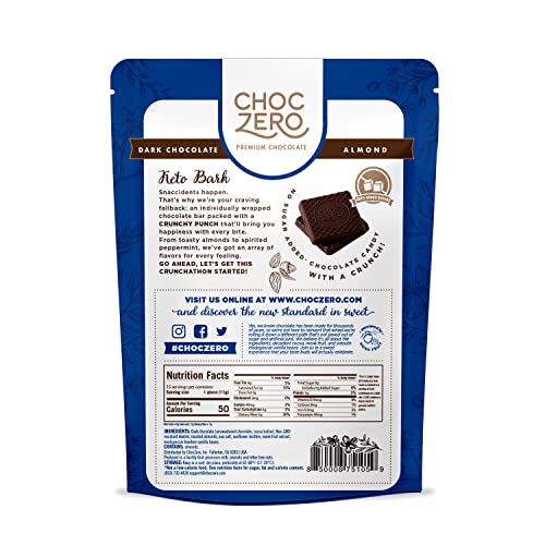 Choczero, Bark Almond Dark Chcolate Sea Salt, 6 Ounce