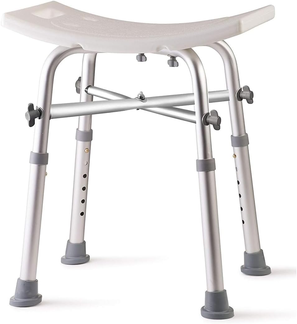 Dr Kays Shower Chair for Inside Shower, Bathroom Seat with Crossbars