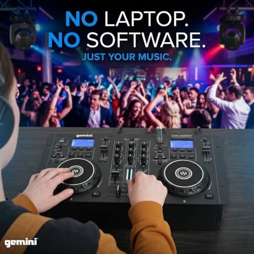 Gemini Standalone DJ CD Player & Mixer with Bluetooth (CDM-4000BT)