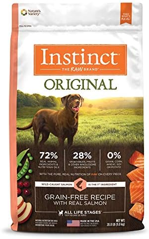 Instinct Original Dry Dog Food, Raw Coated Kibble, Real Chicken, 4 lb. Bag | Raw-coated kibble with cage-free chicken for strong muscles, digestive health, and healthy skin & coat, grain-free