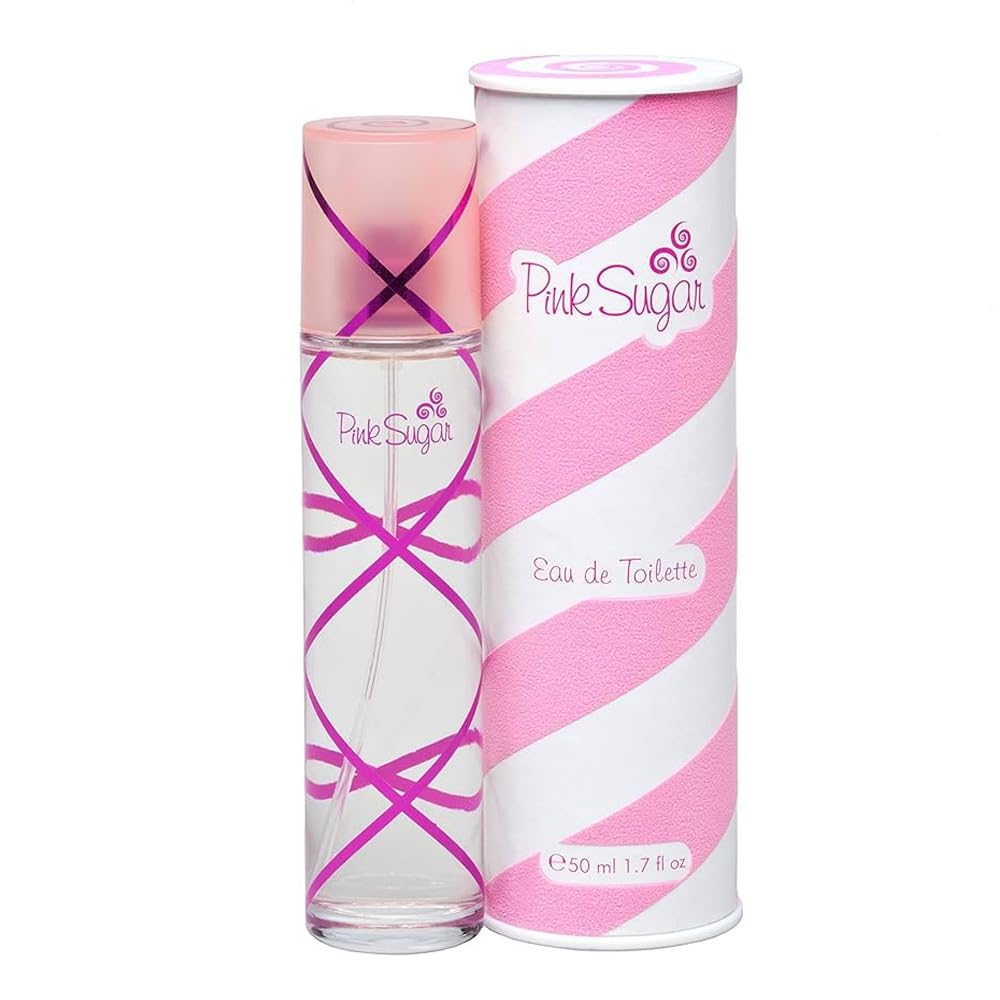 Pink Sugar Eau de Toilette Perfume for Women, Floral + Fruity Scent, Notes of Raspberry, Cotton Candy, and Vanilla, Sweet and Sensual Fragrance