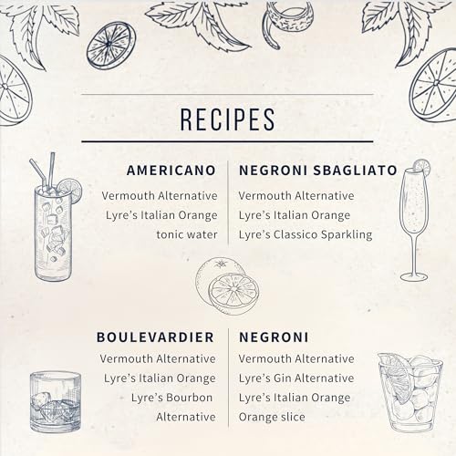 Lyre’s Aperitif Rosso Vermouth Alternative, Non Alcoholic Vermouth