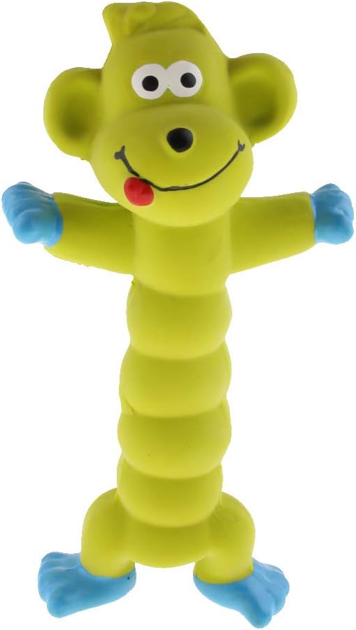 Baosity Monkey Shaped Rubber Squeaky Chew Play Squeak Gift